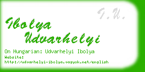 ibolya udvarhelyi business card